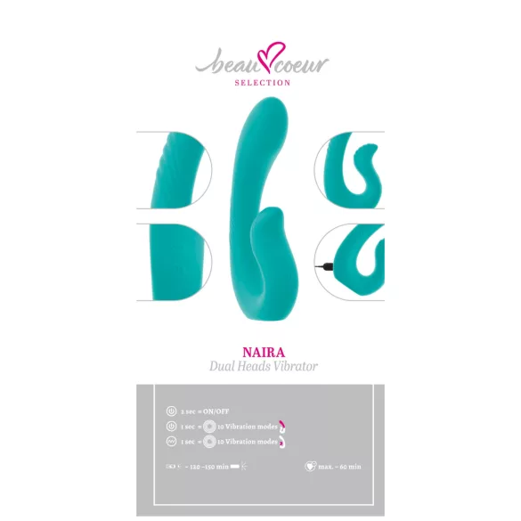 Beau Coeur Naira - G-punkti ja kliitori vibraator - roheline