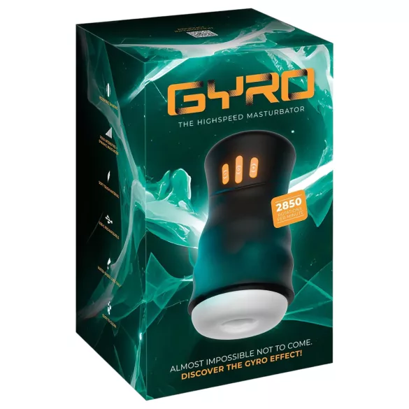 You2Toys Gyro - pöörlev vibromasturbaator - must
