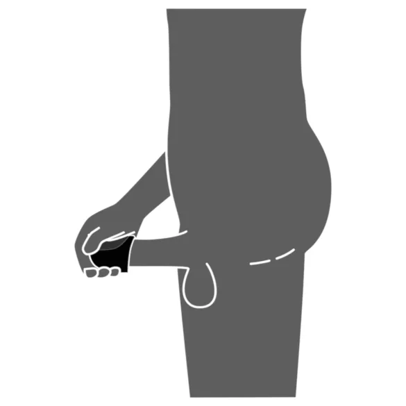 Rebel - veekindel peeniseotsa vibraator - must