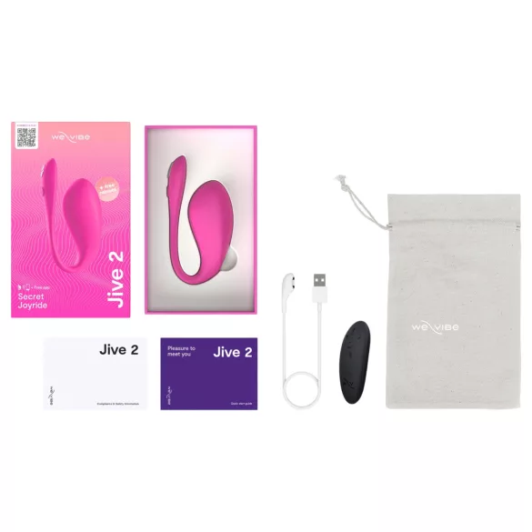 We-Vibe Jive 2 - kantav, puldiga juhitav G-punkti vibraator (roosa)