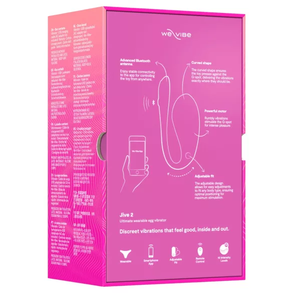 We-Vibe Jive 2 - kantav, puldiga juhitav G-punkti vibraator (roosa)