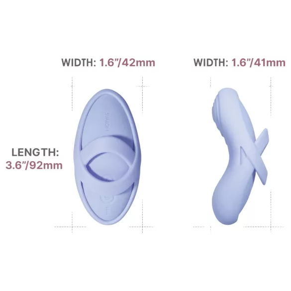 Svakom Echo 2 - nutikas sõrmevibraator - sinine