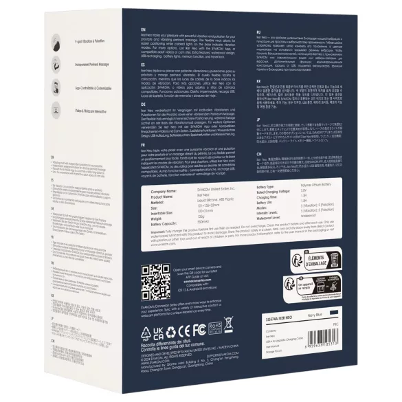 Svakom Iker Neo - interaktiivne pulseeriv anaalseksivibraator - sinine