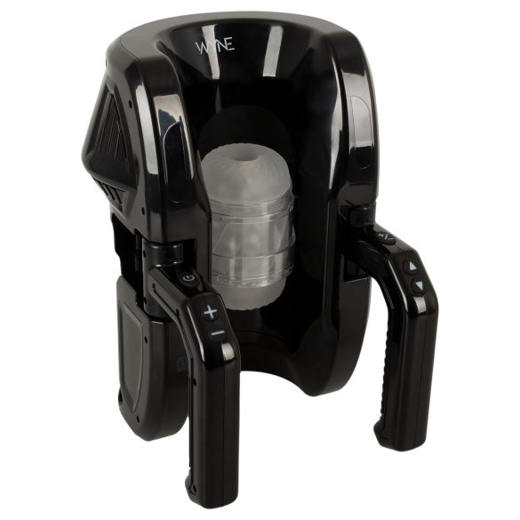 WYNE 10 - automaatne masturbaator käepidemega - must