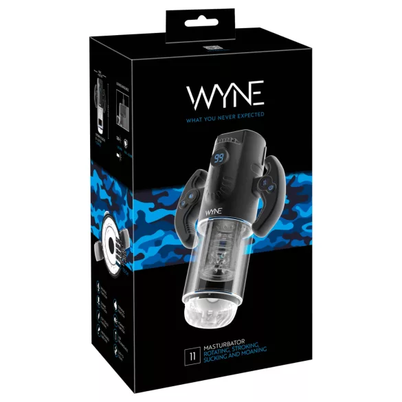 WYNE 11 - automaatne masturbaator meestele - must