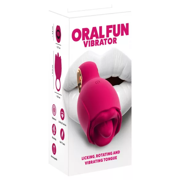 You2Toys Oral Fun - keelekujuline kliitorivibraator (roosa)