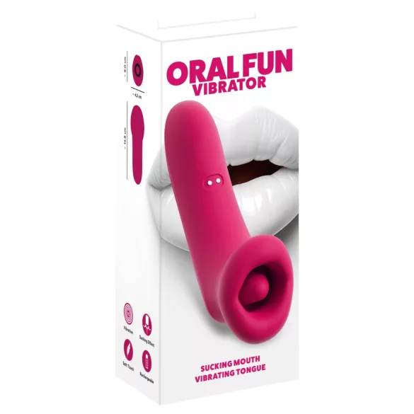 You2Toys Oral Fun - imev ja keeleliigutustega kliitoristimulaator (roosa)
