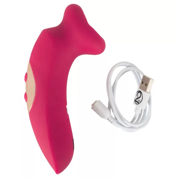 You2Toys Oral Fun - imev ja keeleliigutustega kliitoristimulaator (roosa)