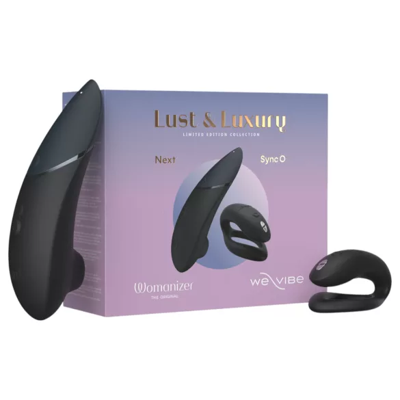 Womanizer Lust&Luxury - kliitori- ja paarivibraator komplekt - must