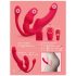 You2Toys Strapless - rihmata/rihmata kinnitatav kolmekordne vibraator (roosa)