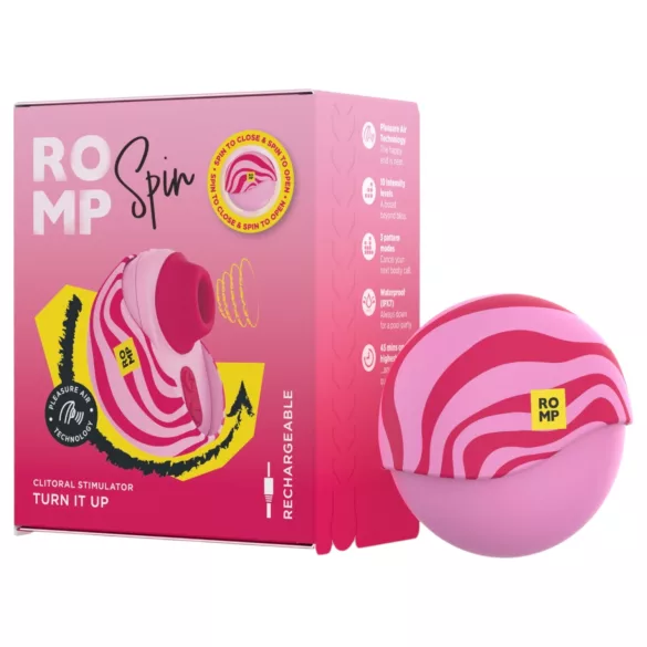 ROMP Spin - õhulainetega kliitoristimulaator (roosa)