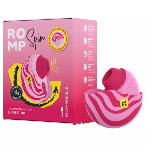 ROMP Spin - õhulainetega kliitoristimulaator (roosa)