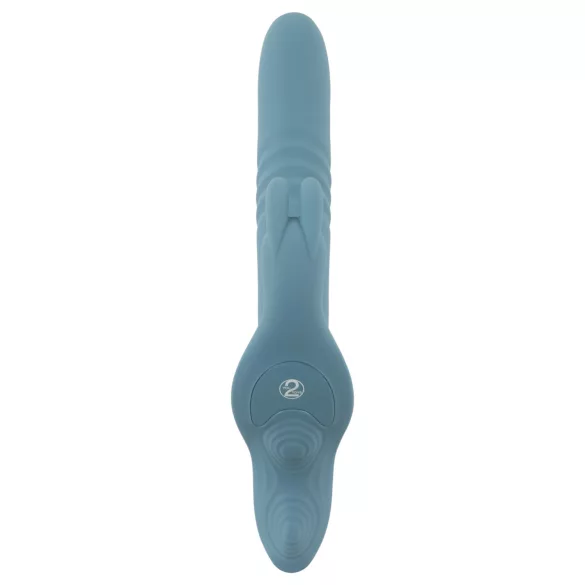 You2Toys - 3-osaline rihmaga jänku-tüüpi tõukevibraator puldiga (sinine)