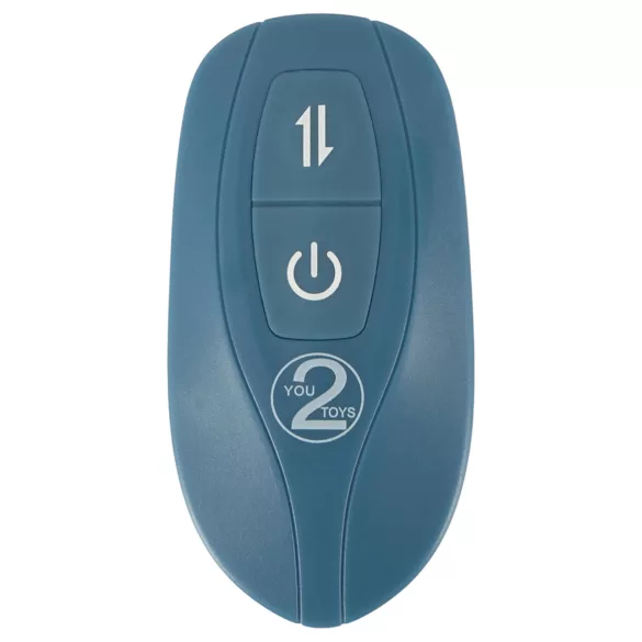 You2Toys - 3-osaline rihmaga jänku-tüüpi tõukevibraator puldiga (sinine)