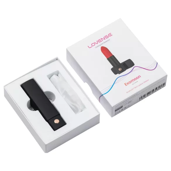 Lovense Exomoon - huulepulga kujuline minivibraator (must)