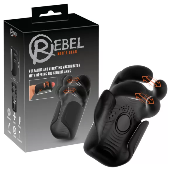 Rebel - pulseeriv, vibreeriv masturbaator (must)