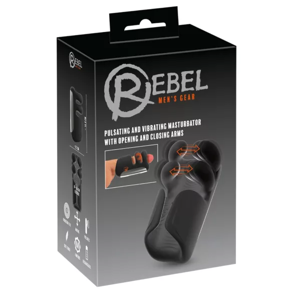 Rebel - pulseeriv, vibreeriv masturbaator (must)