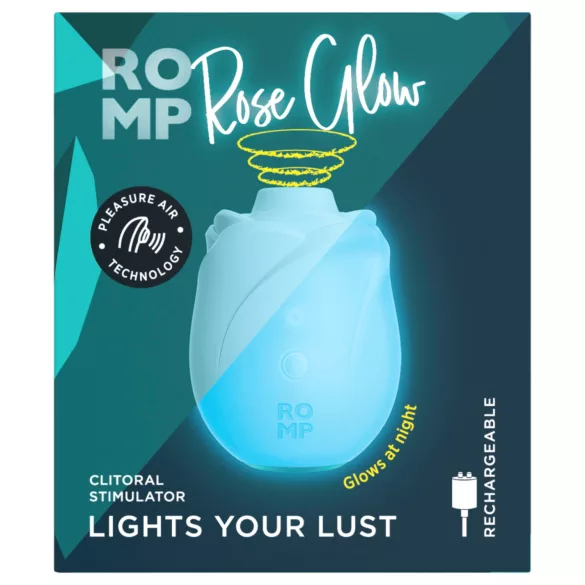 ROMP Rose Glow - õhklainetega kliitstimulaator (sinine)
