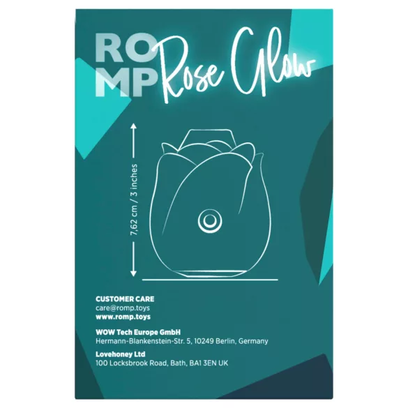 ROMP Rose Glow - õhklainetega kliitstimulaator (sinine)