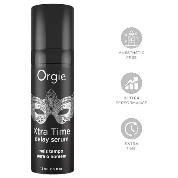 Orgie Xtra Time - meeste erektsiooni pikendav seerum - 15ml