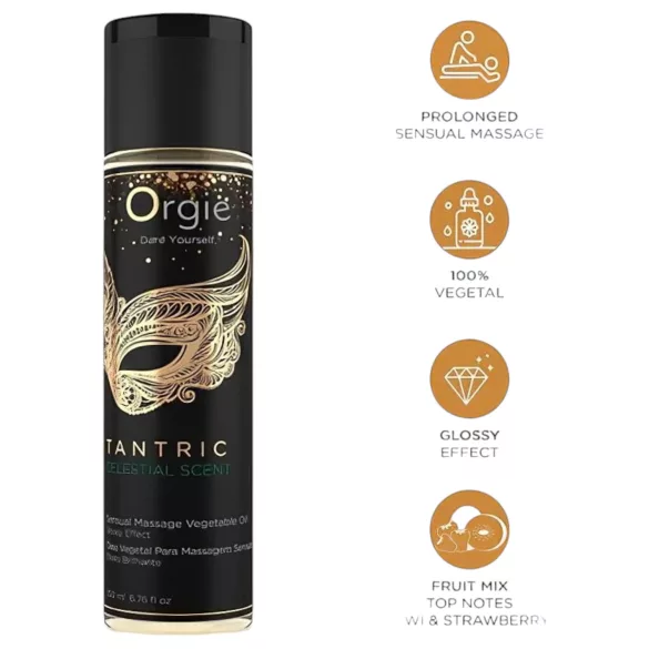 Orgie Tantric Celestial - sensuaalne massaažiõli - 200ml