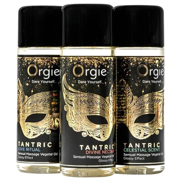 Orgie Tantric - sensuaalne massaažiõlide komplekt (3x30ml)