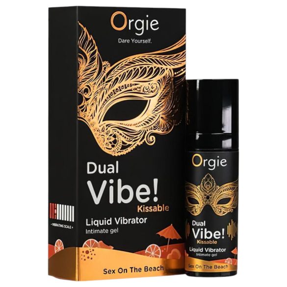 Orgie Dual Vibe - unisex vedel vibraator - Sex on the Beach (15ml)