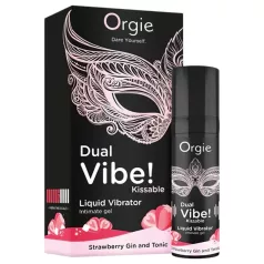   Orgie Dual Vibe - unisex vedel vibraator - maasikas, gin toonik - 15ml