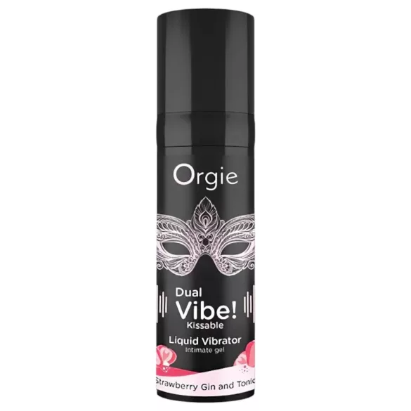 Orgie Dual Vibe - unisex vedel vibraator - maasikas - gin toonik (15 ml)