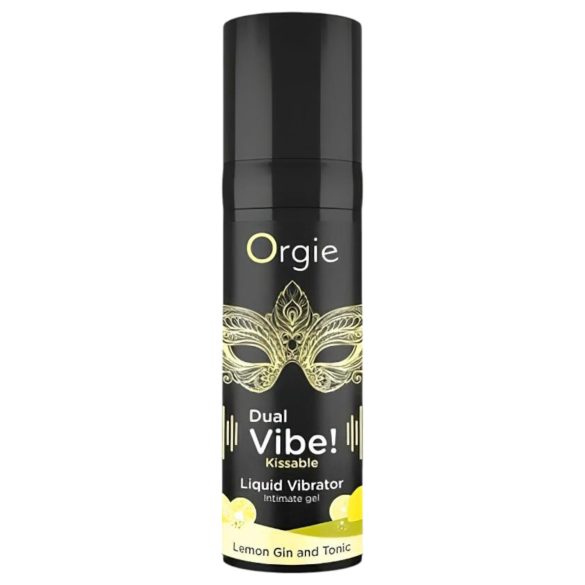Orgie Dual Vibe - unisex vedel vibraator - gin tonic, 15 ml