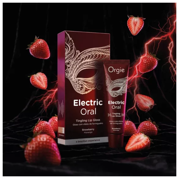 Orgie Electric Oral - suriseva efektiga huuleläige - maasikas (10 ml)