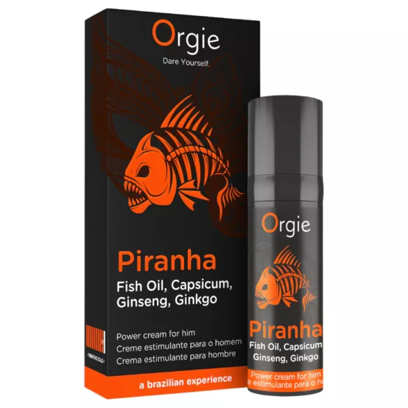 Orgie Piranha Power Cream - Stimuleeriv kreem meestele (15 ml)