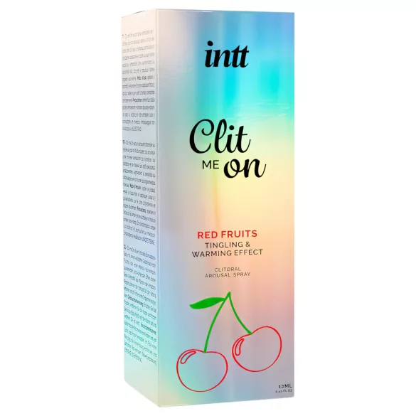 intt Clit Me On - vedel vibraator kliitorisprei - punased viljad (12 ml)