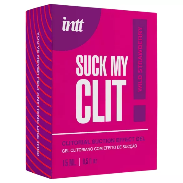 Intt Suck My Clit - kliitorit stimuleeriv geel naistele - maasikas (15 ml)