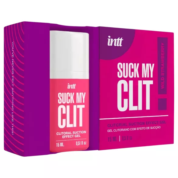 Intt Suck My Clit - kliitorit stimuleeriv geel naistele - maasikas (15 ml)