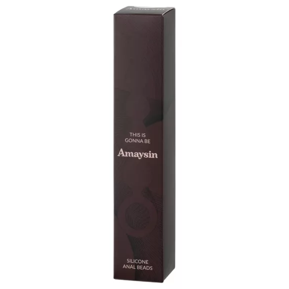 Amaysin - silikoonist anaalhelmekett (must)