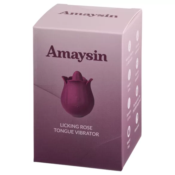 Amaysin - keelekujuline roosikujuline kliitorivibraator (lilla)