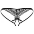 Obsessive Picantina - naiste stringid - topelt rihmaga - must - L/XL