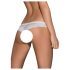 Obsessive Alabastra - lilleline, lipsuga avatud stringid - valge - L/XL