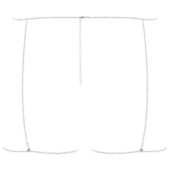 Obsessive Bijou 905 - hõbedane kehavöö (S-L)