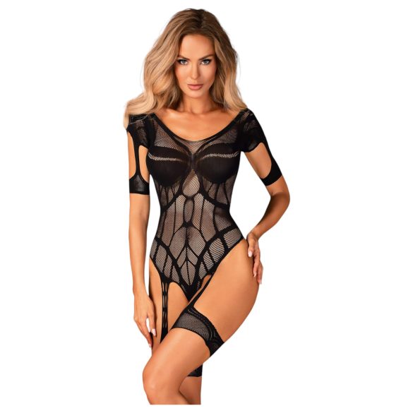 Obsessive - mustriga avatud võrgust body (must) -(S-L)