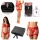 Obsessive - pesukomplekt kinkekarbis - 6-osaline - punane - L/XL
