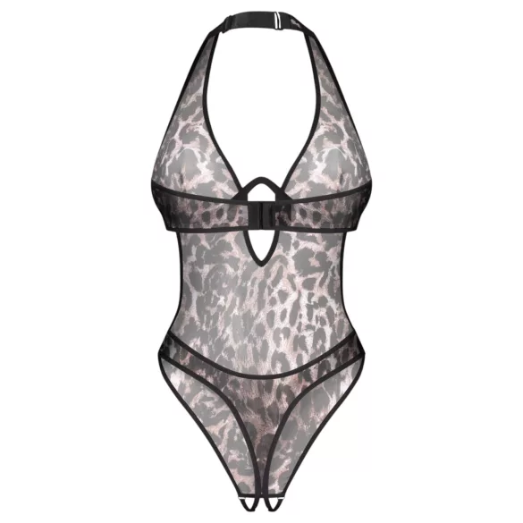 Obsessive Addia - leopardimustriga avatud body - L/XL