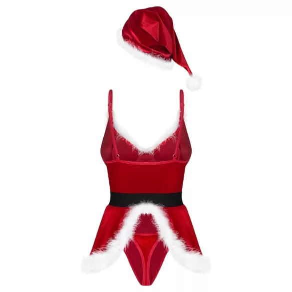 Obsessive Hot Santa - kolmene jõuluvana kostüüm naistele (punane)