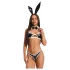 Obsessive Night Bunny - neljaosaline jänese kostüüm naistele (must)