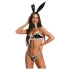 Obsessive Night Bunny - neljaosaline jänese kostüüm naistele (must)