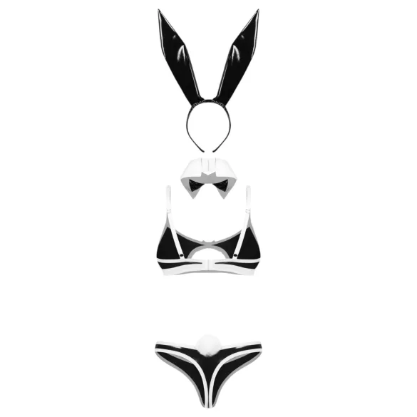 Obsessive Night Bunny - neljaosaline jänese kostüüm naistele (must)