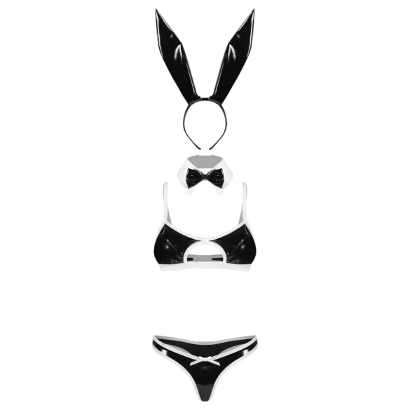 Obsessive Night Bunny - neljaosaline jänese kostüüm naistele (must)