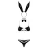 Obsessive Night Bunny - neljaosaline jänese kostüüm naistele (must)