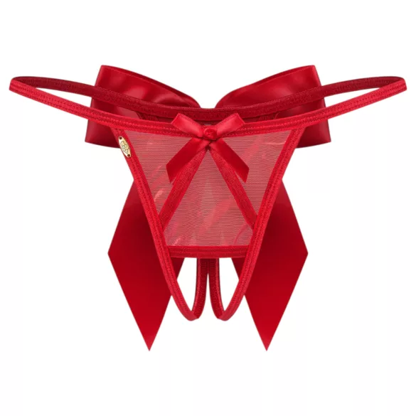 Obsessive Gifty - avatud stringid (punane) - L/XL